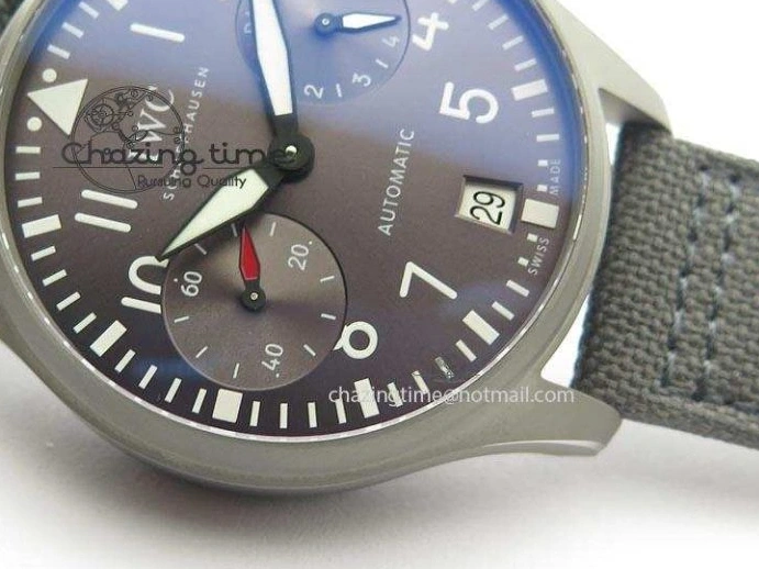 MIROTIME 0329 SunProtective Big Pilot Real PR IW500910 “Patrouille Suisse” ZF 1:1 Best Edition On Gray Nylon Strap 7278